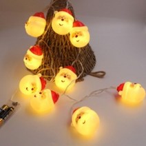 크리스마스 산타 가랜드 10P 전구 LED 장식 파티