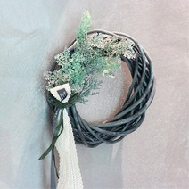 로즈마리 조화 카페 현관 꾸미기 벽장식 리스 사무실 사장실 통로 벽조경 서재 원룸 힐링