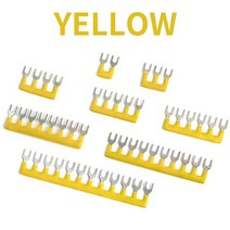 단락 회로 조각 결합 u형 터미널 스트립 1 개 15A 25A 45A 구리 차단기 버스 바 연결 TB tb 연결 스트립, 05. Yellow, 22. TB4512