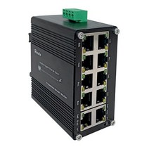 강화 산업용 10 포트 이더넷 스위치 기가비트 10/100/1000BASE-T RJ45 12 ~ 48V DC IP40 관리되지 않는 플러그 앤 플레이 네트워크 스위치, 10 Port Switch, 01 10 Port Switch