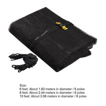 트램폴린 트램 폴린 보호 네트 나일론 트램펄린 를위한 점프 패드 안전 네트 보호 가드 야외 실내 스탠드 없음, 02 6poles2.44M No stand