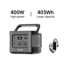 가정용발전기 야외 캠핑 palo 400w 발전소 ac 220v dc12 24v 휴대용 전기 스테이션 배터리 태양열 발전기 전원 공급 장치 22, ps400w, 우리를