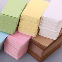 홈조아 다용도 카드 메모지 이쁜 컬러 포스트잇 점착 페이퍼 메세지 노트 단어 무지 지갑 명함 학습 공부, 그린