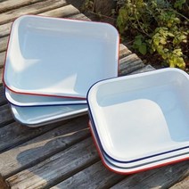 포쉬리빙 오븐용 법랑 베이커 팬 트레이 Small 29x23cm (Posh Living), PoshLiving-610S.White