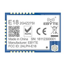 데이터 저장 모듈 2.4GHz RF 모듈 500mW 무선 송수신기, 23x16mm, 블루 화이트, 구리 기타