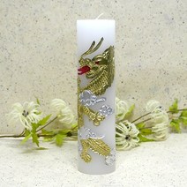 선우몰 원기둥 용초(흰색) 기도초 필라양초캔들 봉축행사 불교용초, 단품
