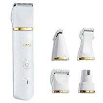 베라스 방수 반려동물 이발기 VP-1004, 화이트+골드, 1개 대표사진