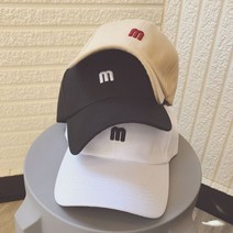 꽃담마켓 M로고 볼캡 오버핏 공용 야구모자 310118 J, 베이지, 꽃담마켓 M로고 볼캡 오버핏 공용 야구모자 / J
