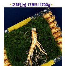 인삼선물세트 고급선물 금산 수삼 셋트 생인삼 뿌리삼 20만원대 명품 인삼세트 퇴직 은퇴 VIP선물 추석명절 1700g1set