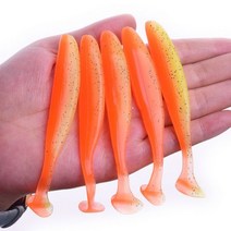 Proleurre-Shad Worm 소프트 미끼 95mm 75mm 50mm T 테일 지깅 워블러 낚시 루어 태클베이스 파이크 인공 실리콘 스윔베이트, A, 50mm 1.2g 10pcs