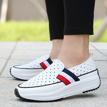 더 앤 여성용 슬립온 별펀칭 운동화
