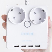 보코 슬림 2구1.5m USB4포트 멀티탭 콘센트, 1개