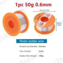 솔더 서커 디 솔더링 브레이드 용접 리무버 심지 와이어 리드 코드 플럭스 BGA 수리 도구 롤 Noclean, [04] 1pc Desoldering wick