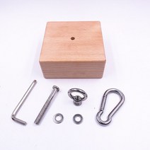 DIY 나무 핀치 블록 그립 Carabiner 핸드 운동 등산 파워 팔뚝 손가락 엑서사이즈 강도 훈련, [01] Beige