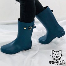 비오는날신발 미들 여자장화 헌터장화 패션장화 레인 버클 고무장화 롱 부츠 어른장화 여성장화