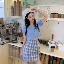 하이틴룩 샤스커트 스쿨 쓰리피스 크롭티 시밀러 세트 코디 4명트윈룩 여자중학생옷 올드 투피스세트