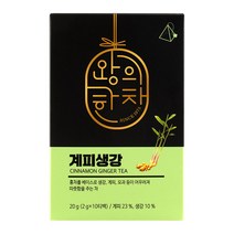 쌍계명차 왕의한차 계피생강차 10티백, 1개, 20g