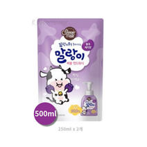 샤워메이트 말랑카우 버블 핸드워시 블루베리 리필, 500ml, 200개