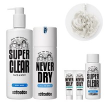 브로앤팁스 네버드라이 올인원 120ml + 바디워시 480ml, 단품