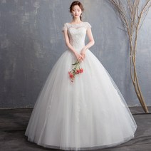 GDSHOP레이스자수 우아한 셀프웨딩 웨딩드레스 이브닝드레스 YHFACAI
