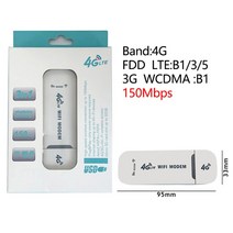 이동식 와이파이4G/3G LTE 라우터 무선 USB 동글 150Mbps 모뎀 스틱 와이파이 어댑터 휴대용 모바일 네트, 02 White 4G 3G_04 4PCS