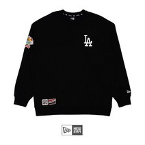 뉴에라_ 뉴에라 MLB 쿠퍼스타운 100주년 기념 패치 LA 다저스 맨투맨 블랙 13546468