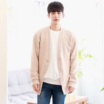 키작은남자 키작은남자 브이넥 무지 가디건