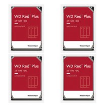 웬디 WD RED PLUS 2TB NAS 하드디스크 WD20EFZX 정품 4개 패키지