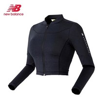 뉴발란스 NewBalance 뉴발란스 여성용 내장캡 크롭 긴팔 래쉬가드 (19)Black S_NBNDA2W812-BK