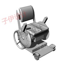 스쿠터 전동차 계단용 휠체어 노인 전동 오토바이 코뿔소/C4D/3Dmax/maya 모델