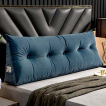 수입 삼각등받이쿠션 집순이필수템 침대벽쿠션 의자허리받침 허리받이 삼각등 요추받침 헤드쿠션 벽 대형등 다리, XF-Emerald Green