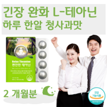 잠들기 전 1정 스트레스 긴장 완화 도움 테아닌 L-테아닌 청사과맛 츄어블 홈쇼핑 영양제 프리미엄 성분 가격 효능 비교 마그네슘 리소짐 감마 오리자놀, 2개월분, 816mg x 30정 (하루한알)