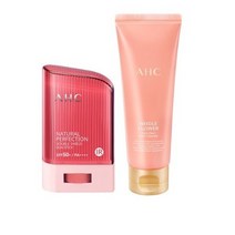 AHC 더블쉴드 선스틱 SPF50+ PA++++ 22g + 니들 플라워 클린 폼클렌저 100ml, 2세트