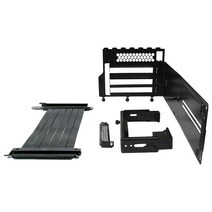 간섭 방지 컴퓨터 이미지 카드 세로 이미지 카드 세로 장착 브래킷을 가진 PCI-E 어댑터 케이블, 하나, 검은 색