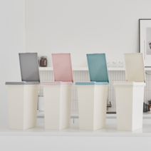 소프트카리스마 원터치 클립형 멀티빈 가정용 재활용 분리수거함 쓰레기통 휴지통 25리터, 핑크, 원터치 클립형 멀티빈 25L