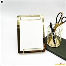 간편사용 실내인테리어 테이블메뉴판 메탈A6바인더 모던클립보드 파일고정판