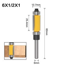 루터날 트리머날 루터비트 홈파기날 목공용루터 1PC 1/4 "6.35MM 6MM 생크 밀링 커터 나무 조각 더블, 03 03