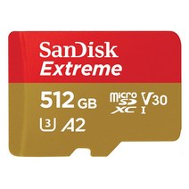 샌디스크 익스트림 마이크로 SD 카드 CLASS10 100~160MB/S (사은품), 512GB