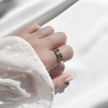 [2개 1세트] 페리트 써지컬스틸 레이어드 써지컬 큐빅 반지