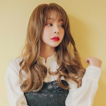여성 통가발 빌드펌 긴머리 여자가발, S, 딥버건디