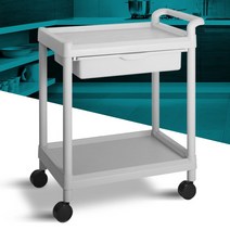 다용도 병원용 식당 웨곤 2단 이동 선반카 카트, CART-201C, CART-201C