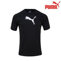 푸마 반팔티 [정품] 리가 사이드라인 블랙 라운드티 유니폼 기능성티셔츠 반팔티셔츠