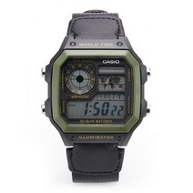 카시오 [카시오시계 CASIO] AE-1200WHB-1BVDF (AE-1200WHB-1B) 아나디지라인 군인/스포츠시계 38mm