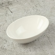 엘림 디저트 타원볼 도자기 접시