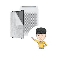 위닉스 공기청정기 제로 3.0 플러스 케어 필터 CAF-X9 1BOX 4매, AZGE500-JWK 낱개 1개