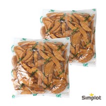 심플로트 8컷 크런치 웨지 2kg 2봉 양념 반달감자, 2개