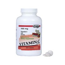Landau 어린이 및 성인용 츄어블 비타민 C 캔디 100mg - 아세롤라가 함유된 복용하기 쉬운 비타민 C 보충제 - 코셔 및 미국 제조 - 훌륭한 맛의 베리 맛 250정, 250 Count [Pack of 1]
