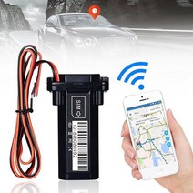 GPS 위치추적 자동차 미니 방수 내장 배터리 오토바이 차량, 검은색