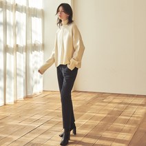 PINTUCK CIGARETTE PANTS_GREY