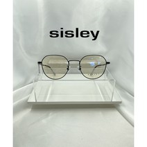 신제품 국내생산 100%정품 시슬리 시슬리안경 SISLEY S-2404 COL.4S 블랙무광&실버무광 특이한안경 안경선물 동글이안경 51사이즈 누진다초점안경추천